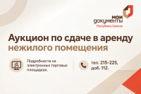 МФЦ Хакасии информирует о проведении аукциона на аренду нежилых помещений в г. Абакане и рп. Черемушки