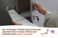 В отделениях МФЦ Республики Хакасии теперь можно донести недостающие документы к ранее поданному заявлению по услугам СФР